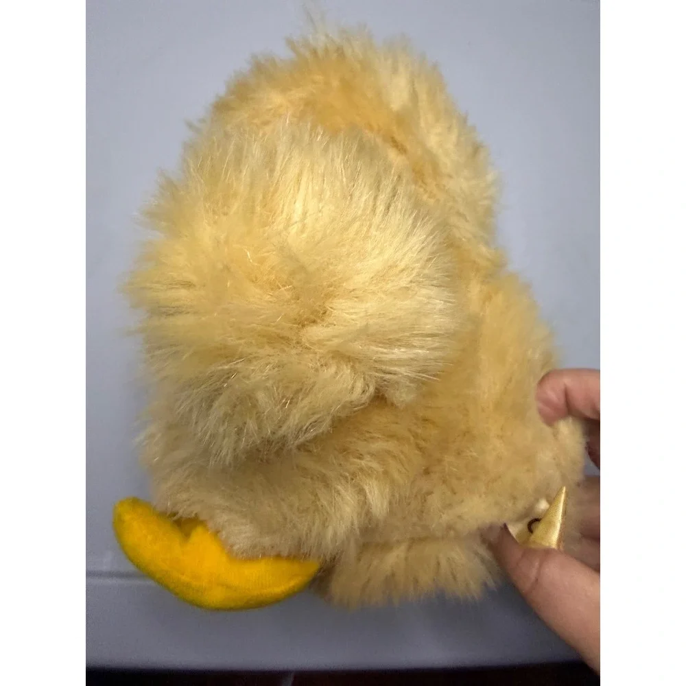 Vintage Russ Berrie Oogli Owl Plush Tan Fuzzy Bird Stuffed Animal 487 Korea